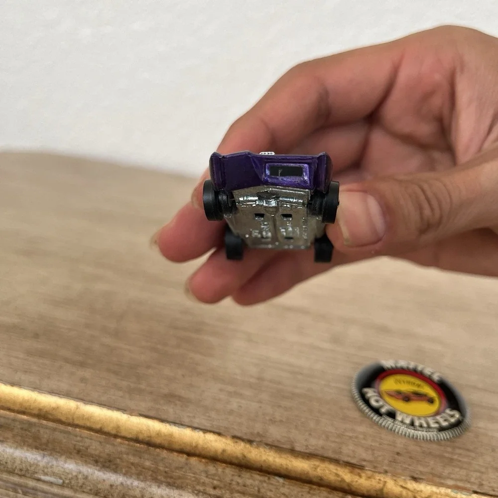 1967 Hot Wheels Redline Python Purple Black Roof Hong Kong Vintage Mattel